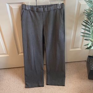 Grey wide leg slacks
